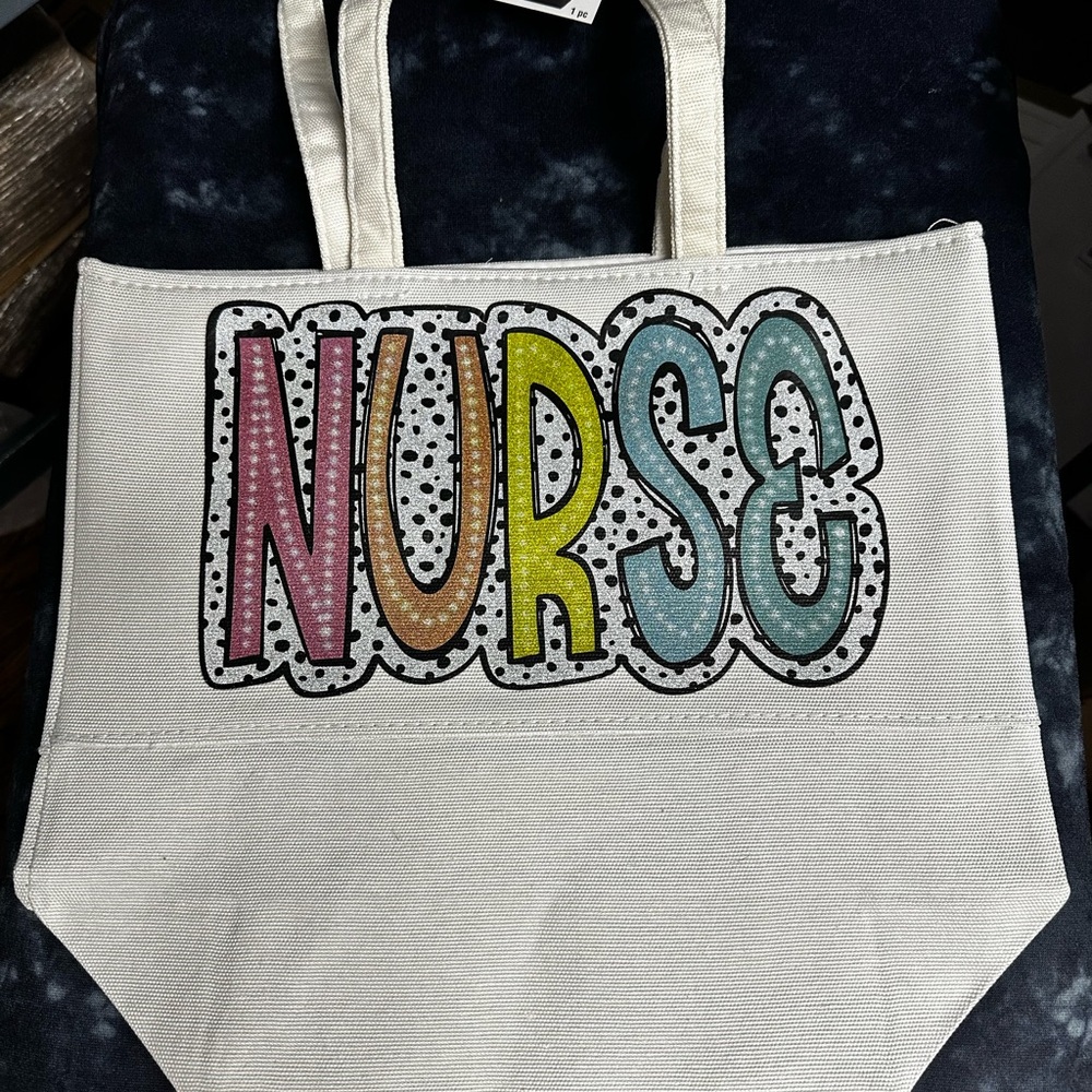 Colorful Nurse Tote Bag